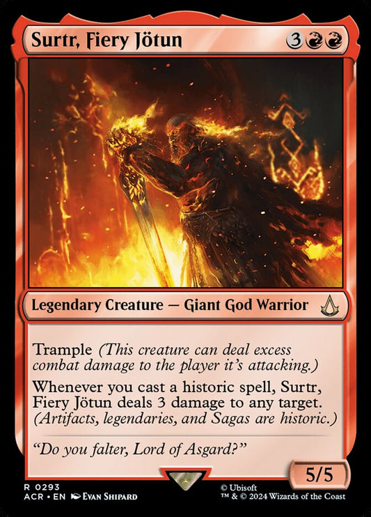 Surtr, Fiery Jötun - Lightly Played