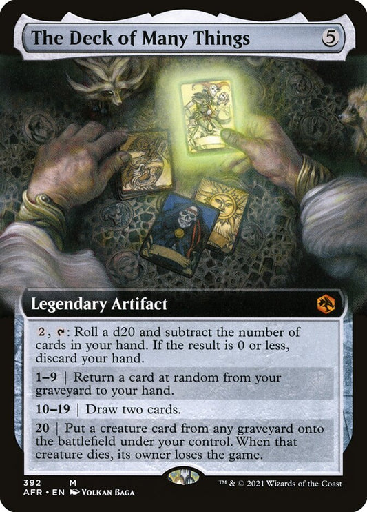 The Deck of Many Things (Extended Art) - Foil Lightly Played