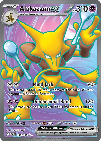Alakazam ex - 188/165 - Lightly Played