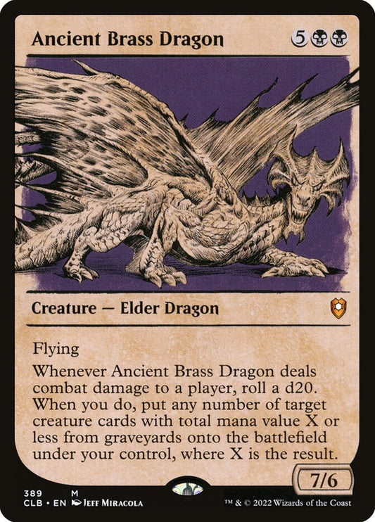 Ancient Brass Dragon (Showcase) - Lightly Played