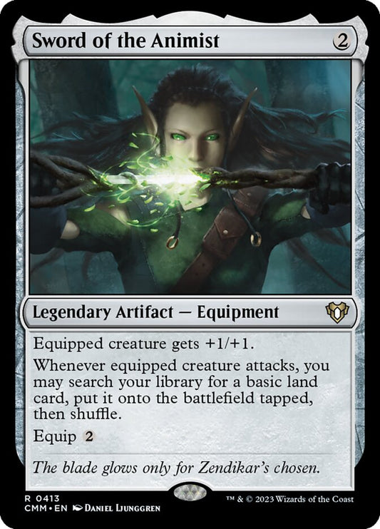 Sword of the Animist - Foil Lightly Played