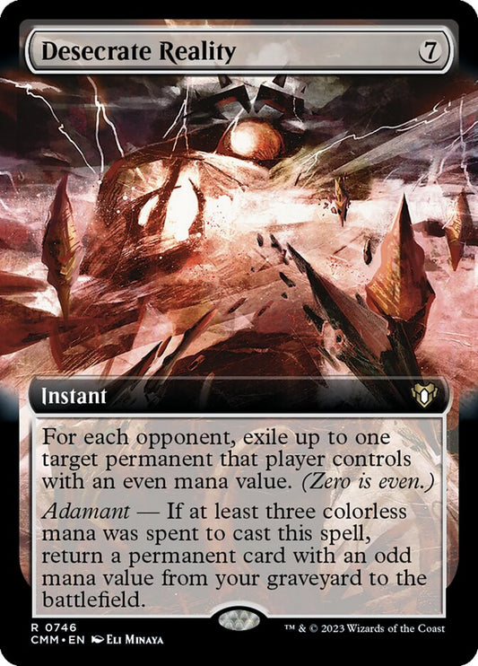 Desecrate Reality (Extended Art) - Foil Lightly Played