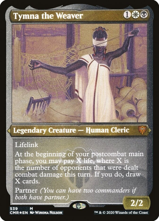 Tymna the Weaver (Foil Etched) - Lightly Played