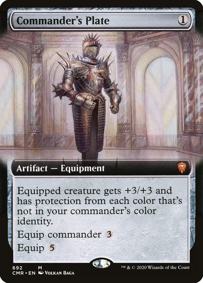 Commander's Plate (CMR) - Foil Lightly Played