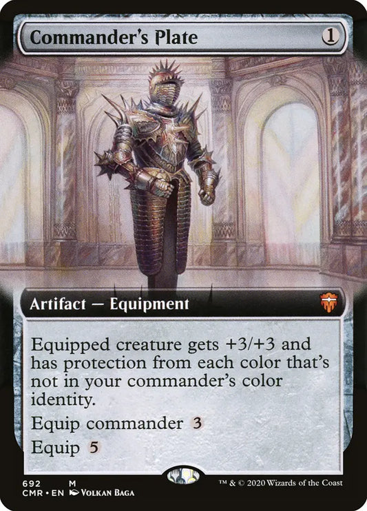 Commander's Plate (CMR) - Foil Lightly Played