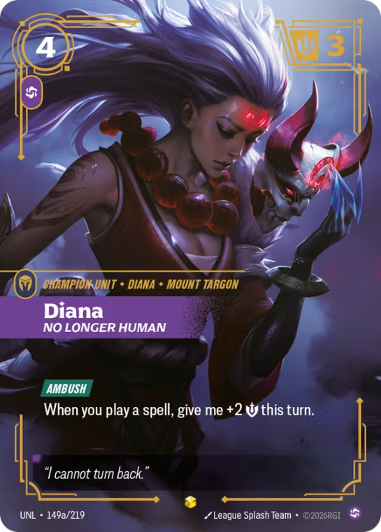 Diana, No Longer Human  UNL-149a/219