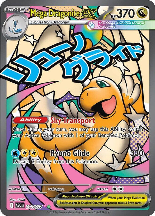 Mega Dragonite ex - 271/217 - Moderately Played