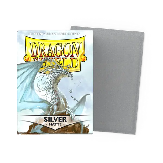 DRAGON SHIELD 100CT BOX MATTE SILVER