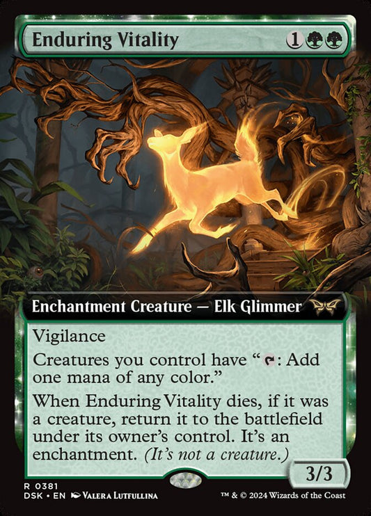 Enduring Vitality (Extended Art) - Foil Lightly Played