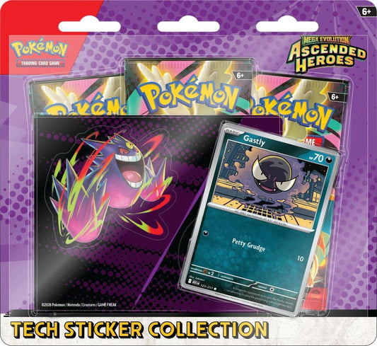 Mega Evolution: Ascended Heroes Tech Sticker Collection - Gastly (Patreon)