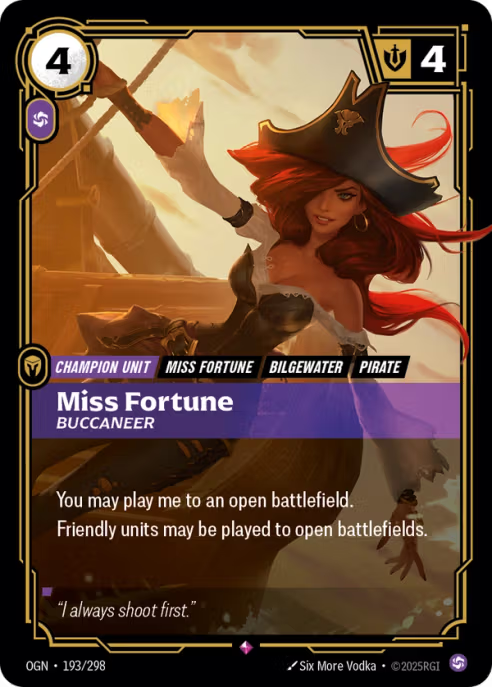 Miss Fortune, Buccaneer  OGN-193/298