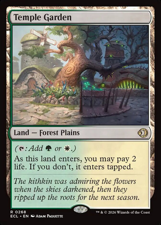 Temple Garden - Foil Lightly Played