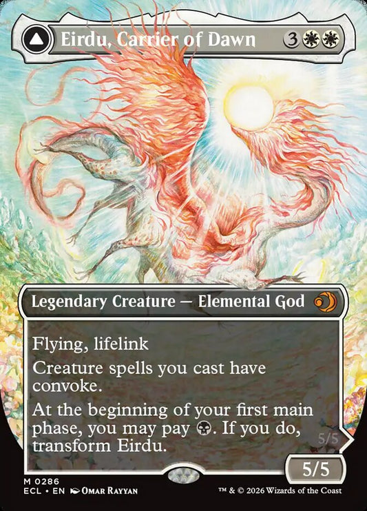 Eirdu, Carrier of Dawn (Borderless) - Foil Lightly Played