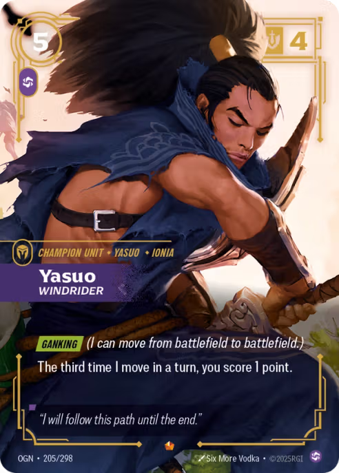 Yasuo, Windrider  OGN-205/298