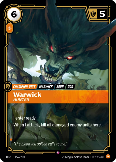 Warwick, Hunter  OGN-159/298