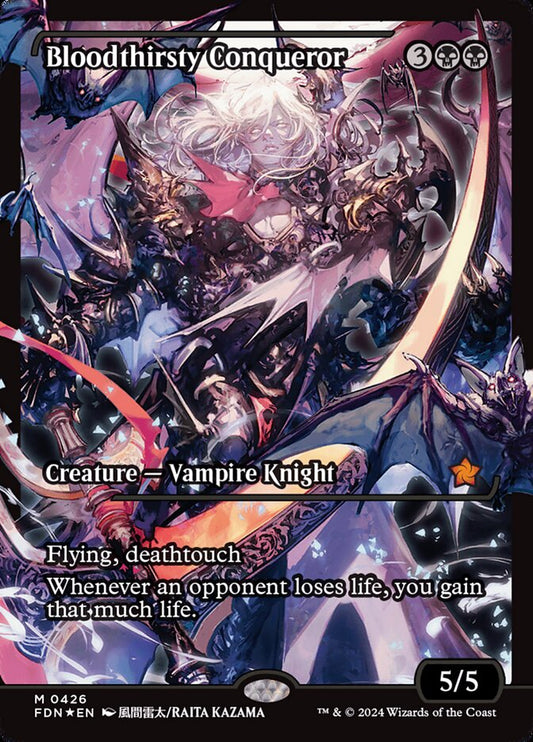 Bloodthirsty Conqueror (Showcase) - Foil Lightly Played