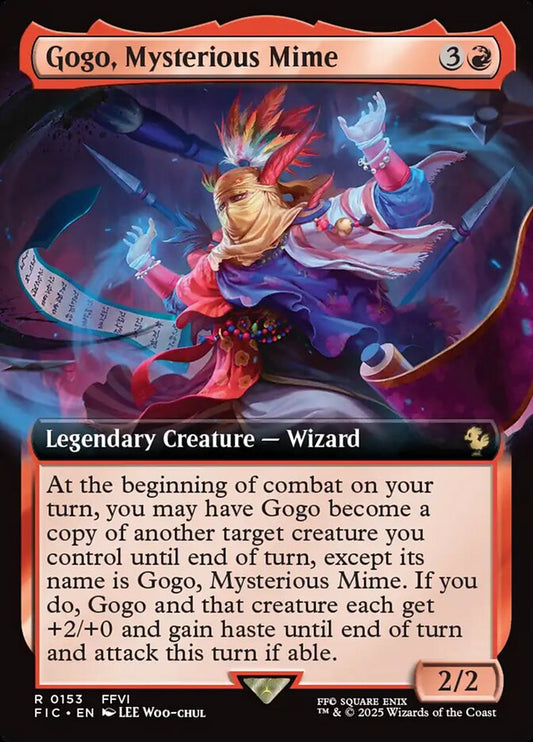 Gogo, Mysterious Mime (Extended Art) - Lightly Played