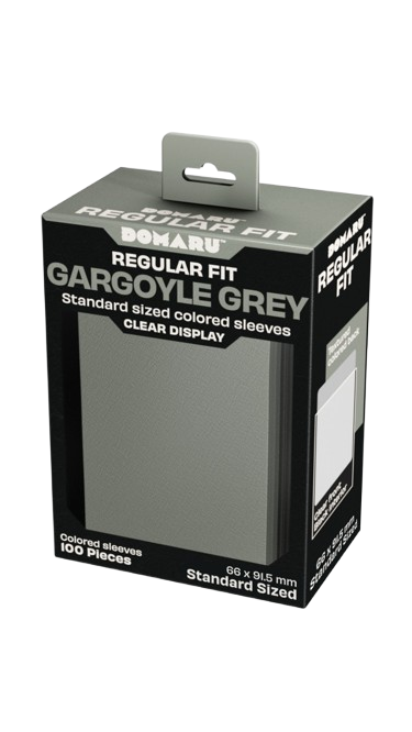Domaru Regular Fit Standard Sized Card Sleeve 100ct- Gargoyle Grey