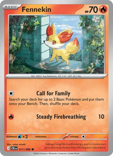 Fennekin  CRI 011/086