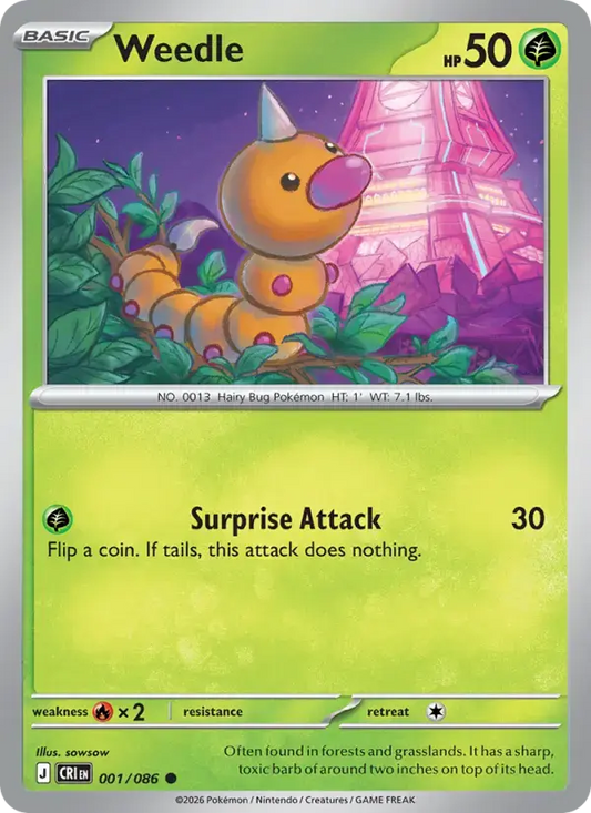 Weedle CRI 001/086