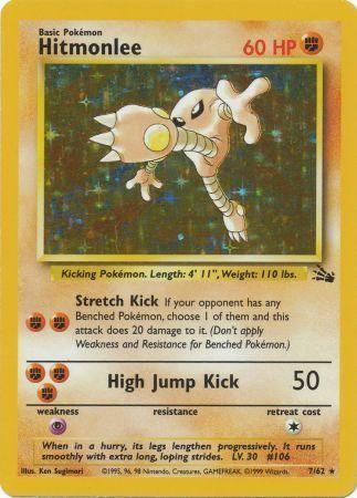 Hitmonlee  FO 7/62 - Moderately Played