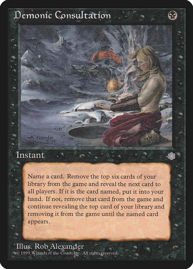 Demonic Consultation (ICE) - Moderately Played