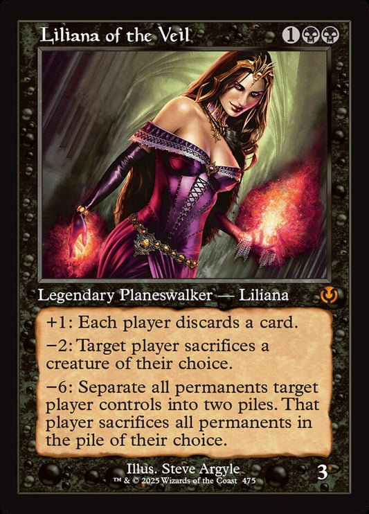 Liliana of the Veil (Retro Frame) - Foil Lightly Played