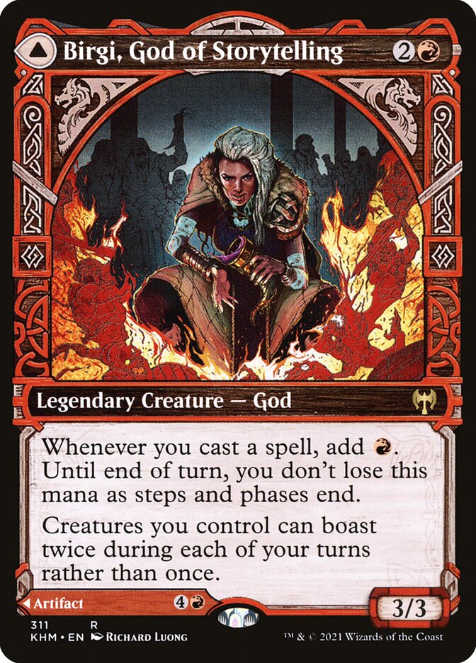 Birgi, God of Storytelling (Showcase) - Foil Lightly Played
