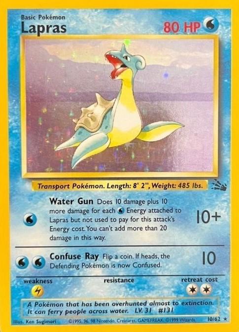 Lapras FO 10/62 - Moderately Played