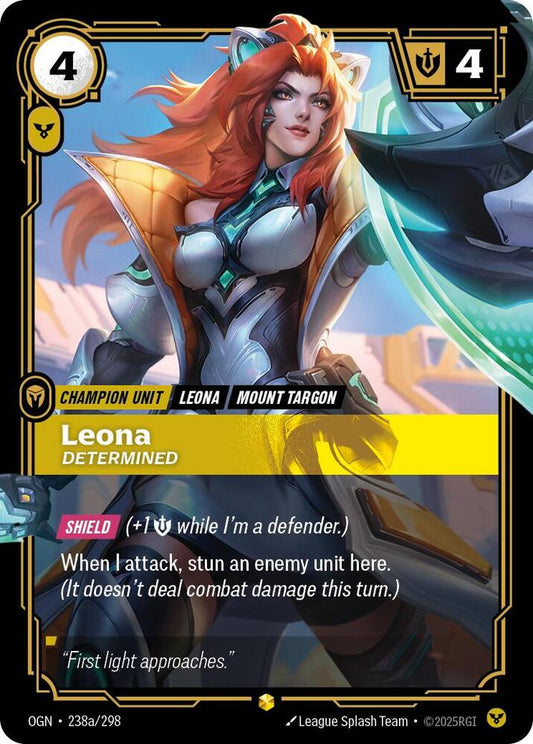 Leona - Determined (Alternate Art) - Lightly Played