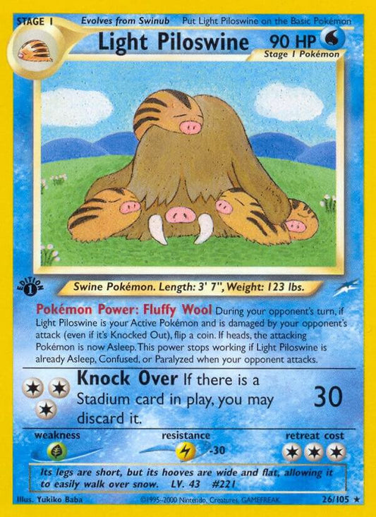 Light Piloswine (1st edition) - Lightly Played