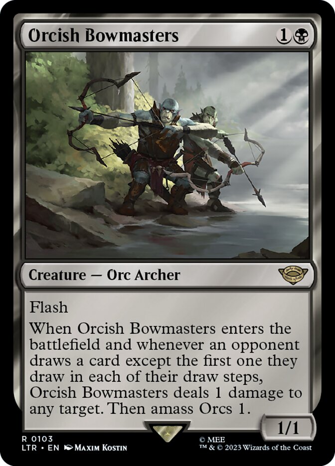 Orcish Bowmasters - Foil Lightly Played