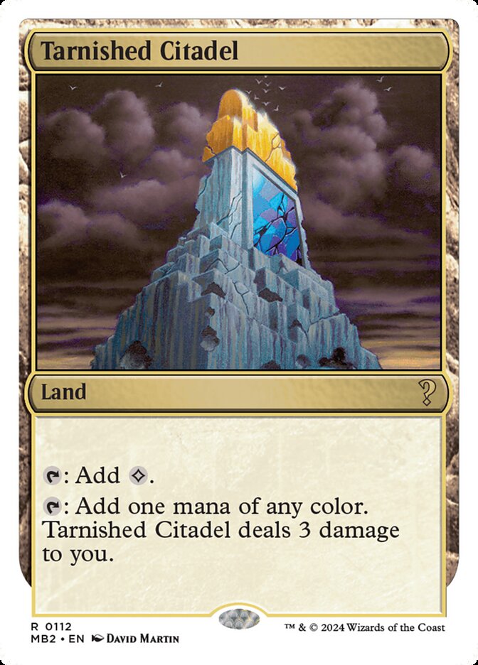 Tarnished Citadel (White Border) - Lightly Played