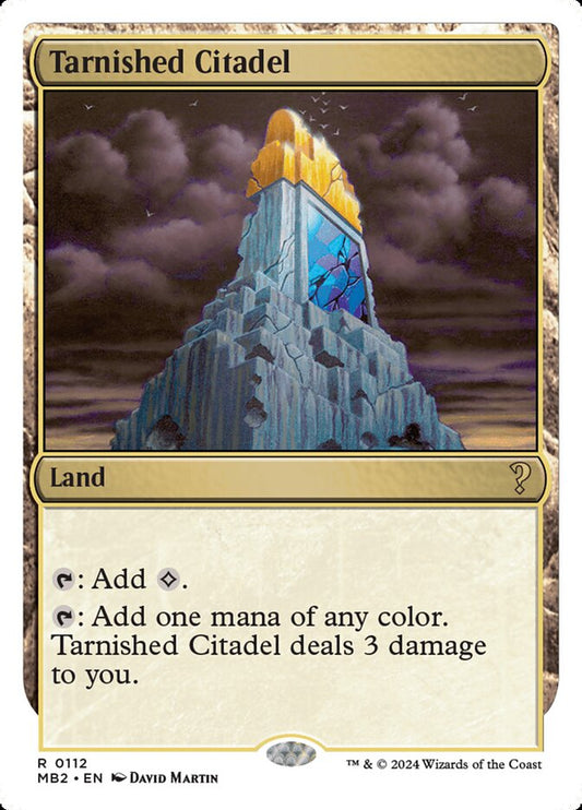 Tarnished Citadel (White Border) - Lightly Played