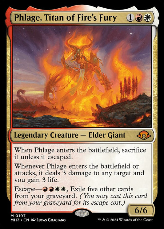 Phlage, Titan of Fire's Fury - Foil Lightly Played