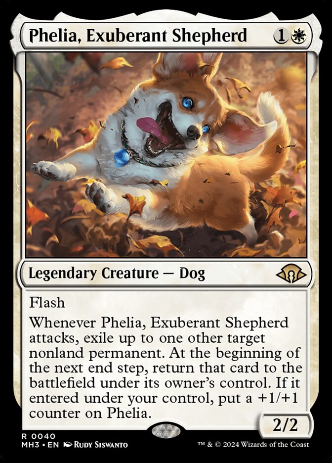 Phelia, Exuberant Shepherd - Foil Lightly Played