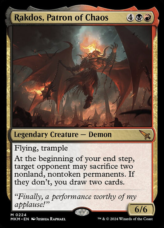 Rakdos, Patron of Chaos - Foil Lightly Played