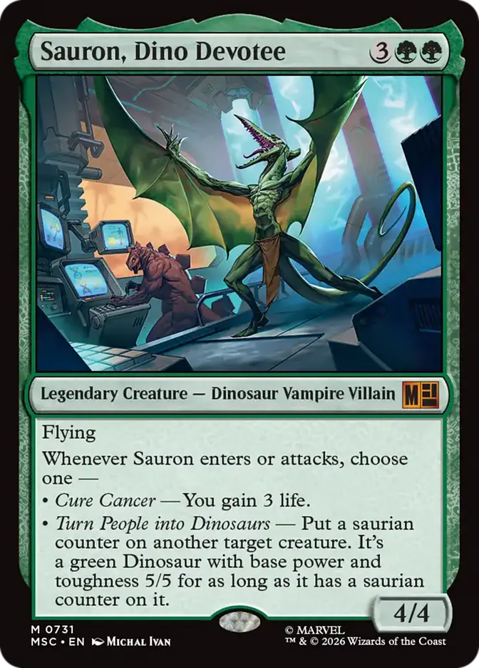 Sauron, Dino Devotee - Lightly Played
