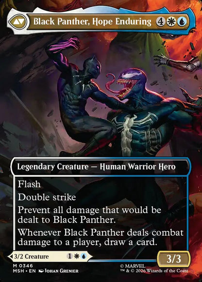 King T'Challa (Borderless) (0346) // Black Panther, Hope Enduring - Lightly Played