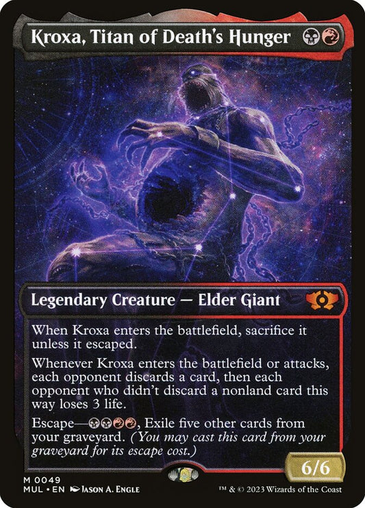 Kroxa, Titan of Death's Hunger (Halo Foil) - Foil Lightly Played