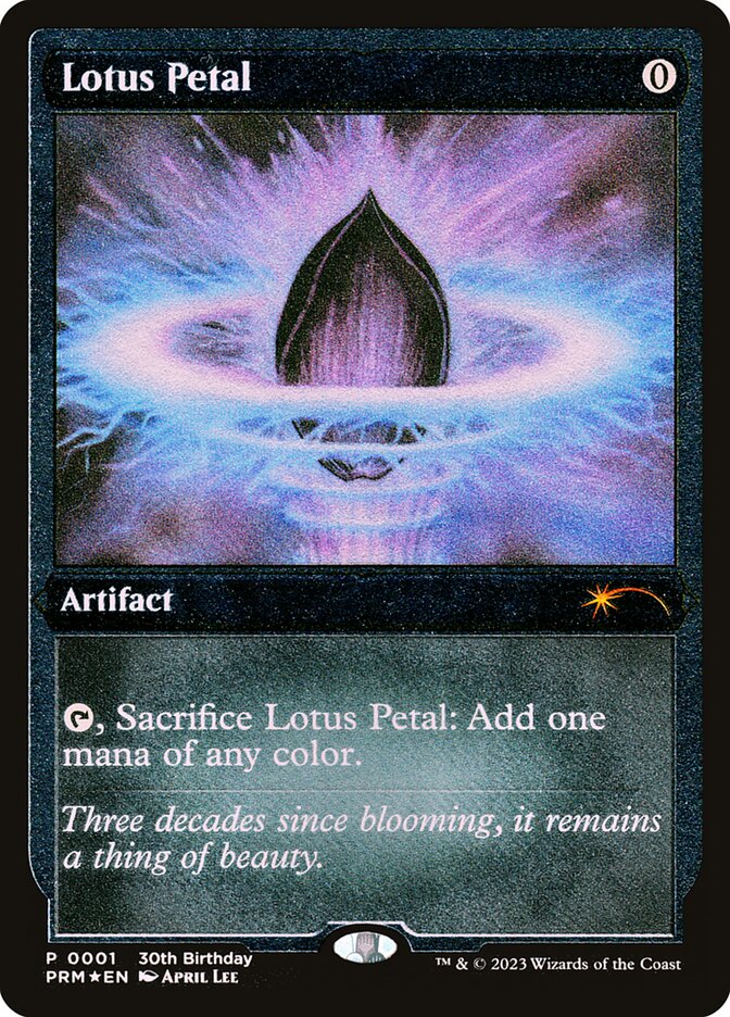 Lotus Petal (P30M) - Foil Etched Lightly Played