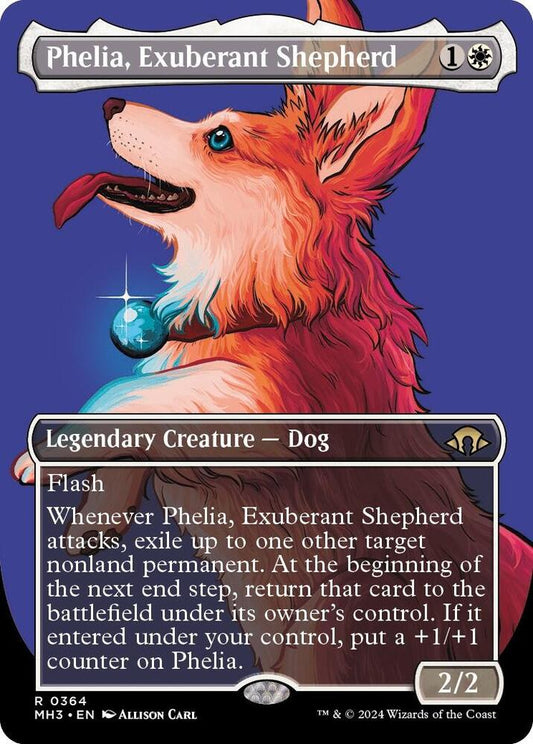 Phelia, Exuberant Shepherd (Borderless) - Lightly Played