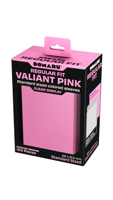 Domaru Regular Fit Standard Sized Card Sleeve 100ct- Valiant Pink