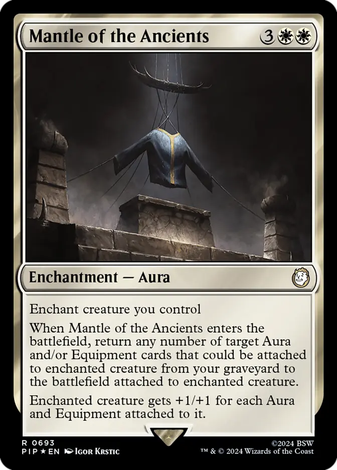 Mantle of the Ancients (PIP) - Surge Foil Lightly Played
