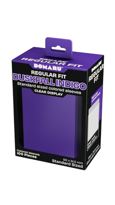 Domaru Regular Fit Standard Sized Card Sleeve 100ct- Duskfall Indigo