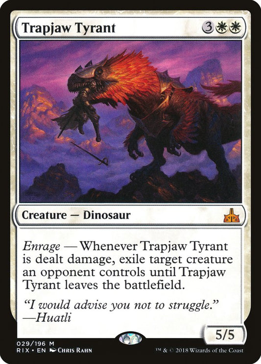Trapjaw Tyrant - Foil Lightly Played