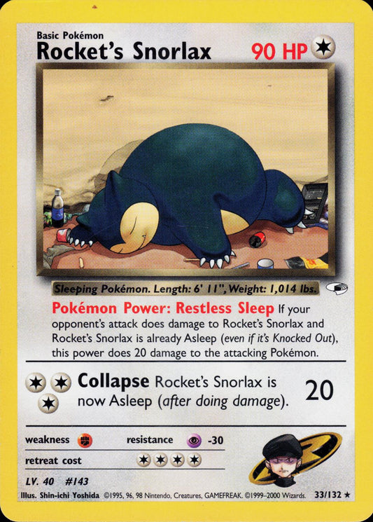 Rocket's Snorlax - Lightly Played