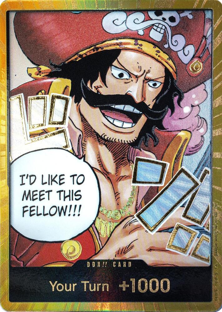 DON!! Card (Gol.D.Roger) (Gold) - Lightly Played