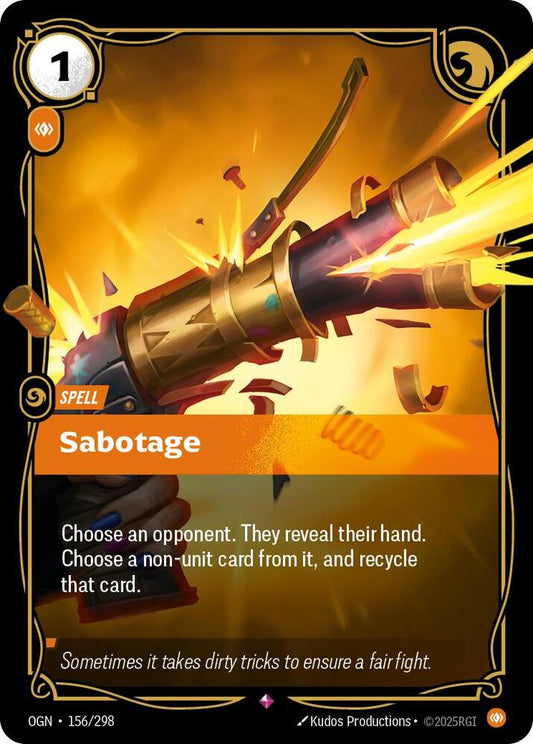 Sabotage - Lightly Played