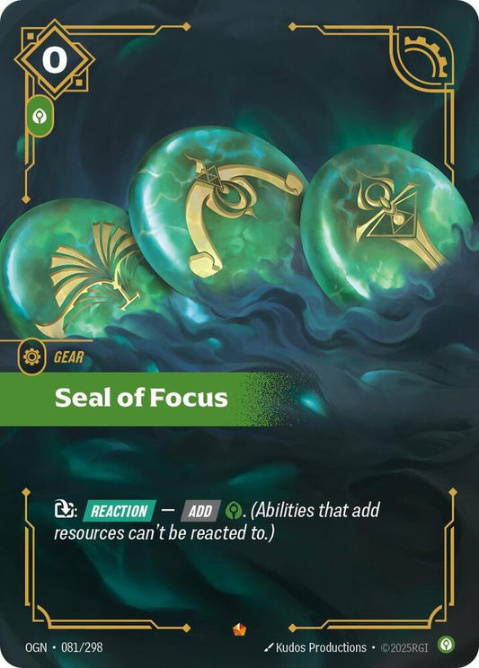 Seal of Focus - Lightly Played
